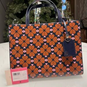 Kate Spade Orange and Pink Floral Bag